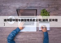 迪拜区块链车辆管理系统公司[迪拜 区块链]